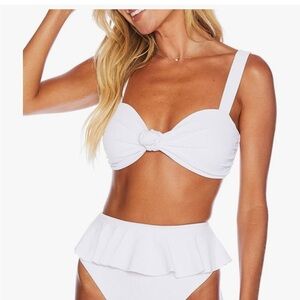 Elegant White Women's Swimwear Set